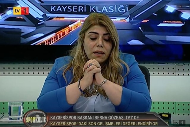 Kayserispor Başkanı Berna Gözbaşı TV1 Video