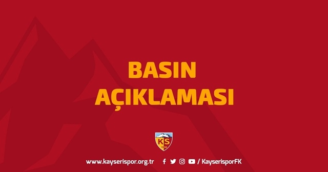 Kayserispor Basın Açıklaması