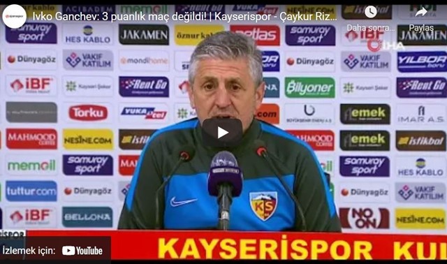 Kayserispor Rizespor Maç Sonu Teknik Heyet Röportajları