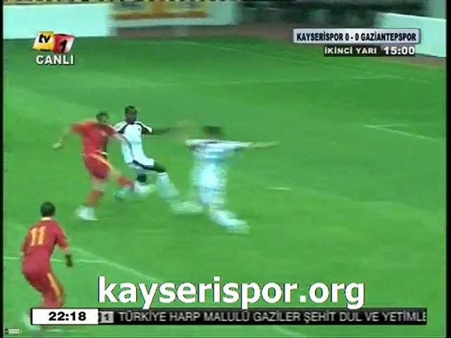 2011-2012 Hazırlık Maçı Kayserispor 1-0 Gaziantepspor maçının golü