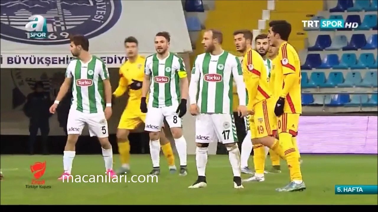 2015-2016 Türkiye Kupası: Kayserispor 0-1 Konyaspor Maçının Özet Görüntüsü