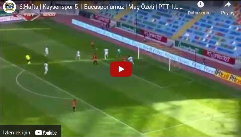 2014-2015 1.Lig: Kayserispor 5-1 Bucaspor Maçının Özeti