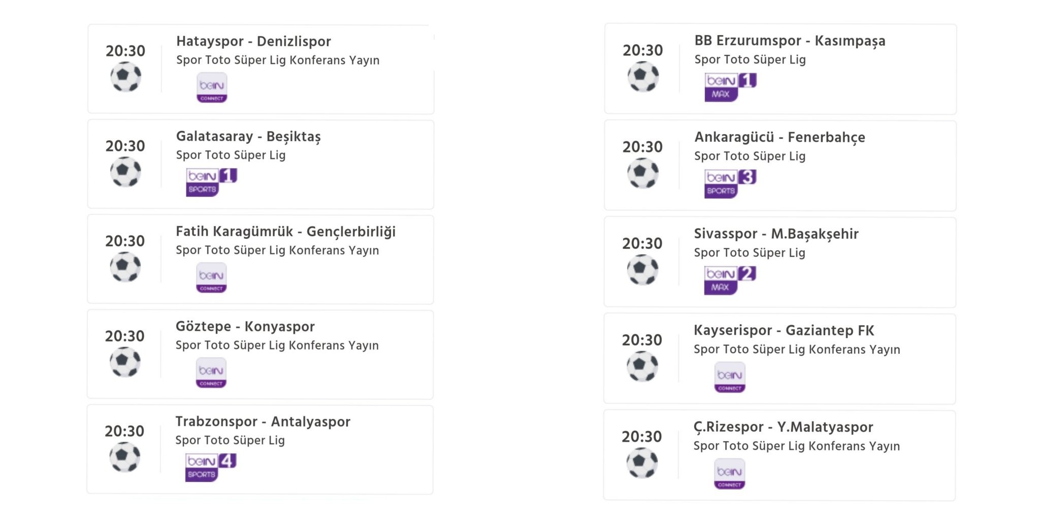 Beinsport Kayserispor'un Maçını 90 Dk. Yayınlamayacak.