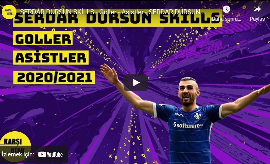 Kayserispor Gündeminde Olan Serdar Dursun'un Golleri ve Asistleri