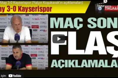 Yalçın Koşuvak ve Mustafa Denizli'nin Maç Sonu Yorumları-Video
