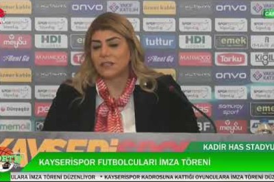 Kayserispor'da Ara Transfer İmza Töreni
