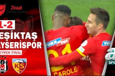 2021-2022 T.Kupası: Beşiktaş 1-2 Kayserispor Çeyrek Final (MAÇIN ÖZETİ)
