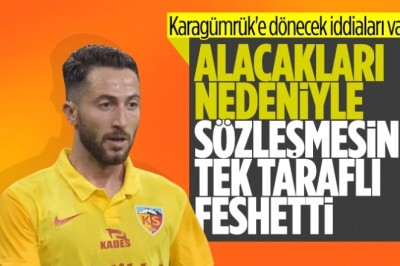 Kayserispor'da Bertolacci sözleşmesini tek taraflı feshetti