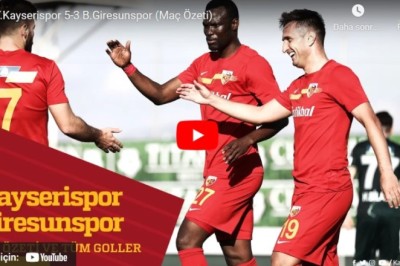 2022-2023 Hazırlık Maçı: Giresunspor 3-5 Kayserispor Maçının Özeti.