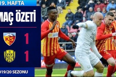 Kayserispor-Ankaragücü Maçı Özet Görüntüleri- Video