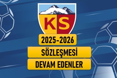 Kayserispor'da 2025-2026 Sezonunda Sözleşmesi Devam Eden Futbolcular.