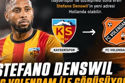 Kayserispor'lu Stefano Denswil, FC Volendam ile Görüşüyor